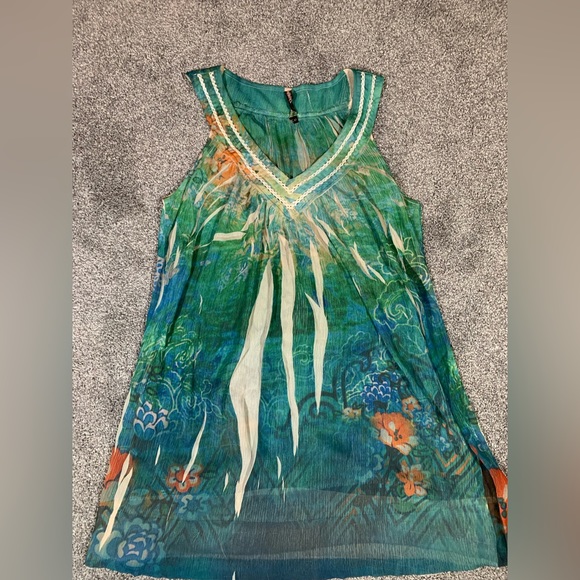 Mushka by Sienna Rose Boho Mesh Top Size Small Y2K festival - Picture 3 of 4